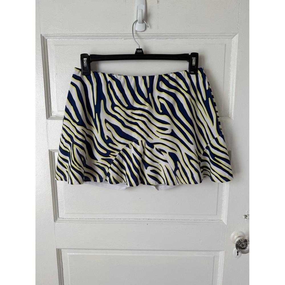 Tail Tennis Skort‎ Navy Yellow & White Golf Athleisure Pickleball